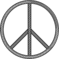 Decorative Chain Peace Sign