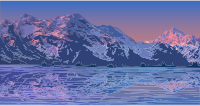 Clean Crisp Mountain Landscape