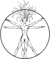 Vitruvian Woman By Victoria Borodinova With Circle