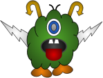 Green one-eyed Monster