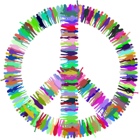 Crowd Of Women Peace Sign Prismatic