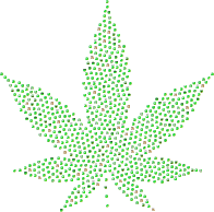 Smileys Marijuana Silhouette Green