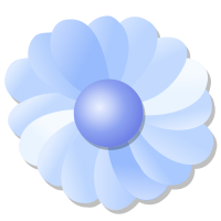 Blue flower
