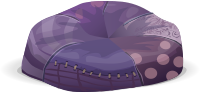Purple Journey beanbag chair - from Glitch