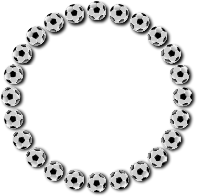 Soccer Ball Frame With Drop Shadow