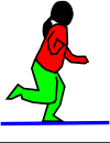 hopping child animated