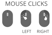 Computer Mouse Clicks minimal