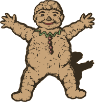 Retro Gingerbread Man