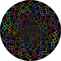 Vintage Frame Line Art 9 Vortex Polyprismatic
