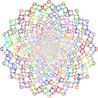 Vintage Frame Line Art 9 Vortex Polyprismatic No BG
