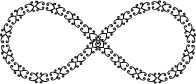 Vintage Frame Line Art Infinity