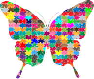 Butterfly Jigsaw Puzzle Prismatic