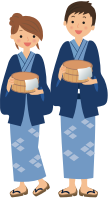 Onsen guests