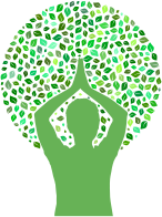 Yoga Pose Tree Green