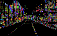 Urban City Street Line Art Polyprismatic