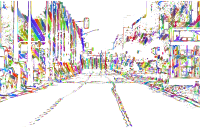 Urban City Street Line Art Polyprismatic No BG