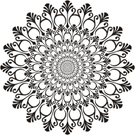 Art Deco Style Flourish Vortex