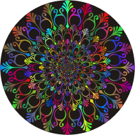 Art Deco Style Flourish Vortex Polyprismatic
