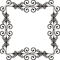 Art Deco Style Flourish Frame 12