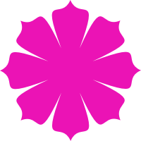 Pink flower Shape