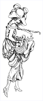 lady with basket (animated)