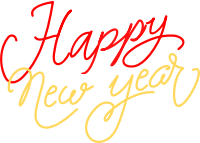 Happy New Year in color