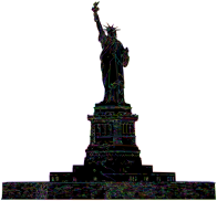 Statue Of Liberty Line Art Strokes Prismatic