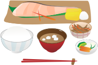 Grilled fish with rice