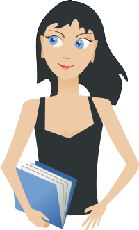 student - girl with book