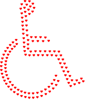 Wheelchair Icon Hearts