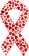 Red Shades Hearts Ribbon