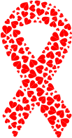 Red Hearts Ribbon