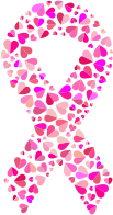 Pink Hearts Ribbon