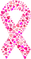 Pink Hearts Ribbon Var 2