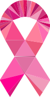 Low Poly Ribbon Pink