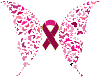 Pink Ribbon Butterflies