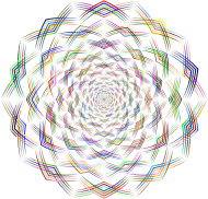 Geometric Lines Vortex Chromatic No BG