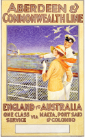 Aberdeen And Commonwealth Line Vintage Poster