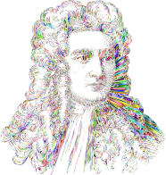 Chromatic Isaac Newton Portrait 2019 No BG