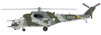 Mil Mi-24 - "Hind" in Czech Air Force camouflage
