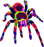 Geometric Tarantula By bayuniatini No Shadow