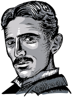 Nikola Tesla Portrait By blambasa