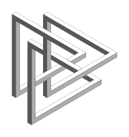 intertwined impossible triangles