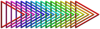rainbow intertwined impossible triangles