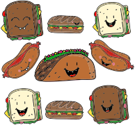 Anthropomorphic Food By Katillustrationlondon