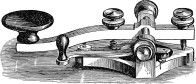 Morse Code Signal Key Line Art