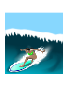 Chica surfista