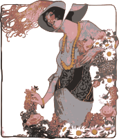 Lady Flower Frame