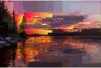 Surreal Rectangular Sunset