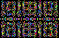 Floral Polyprismatic Background